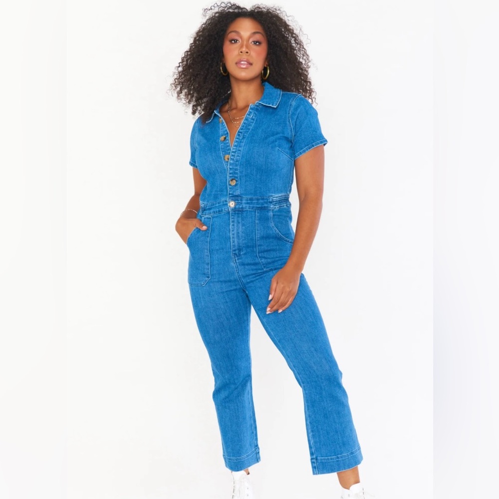 Show Me Your Mumu Emery Denim Jumpsuit